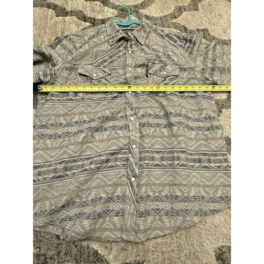 Outback Trading Co Men's Lucas Long Sleeve Performance Shirt Grey XL - Picture 10 of 10
